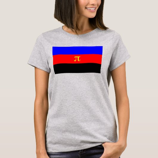 ポリアモリー・プライド旗 Tシャツ (正面)