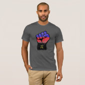 ポリアモリー プライド フィスト Tシャツ (正面フル)