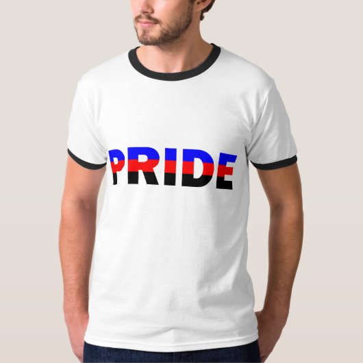 ポリアモリー・プライド・フラグ Tシャツ (正面)