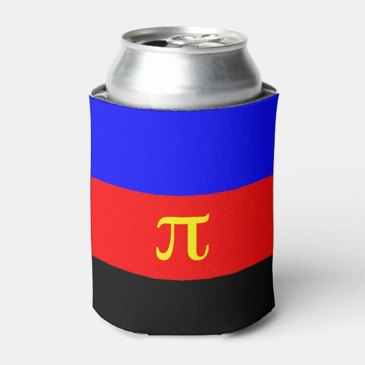 ポリアモリー プライド フラッグ 缶クーラー (缶正面)