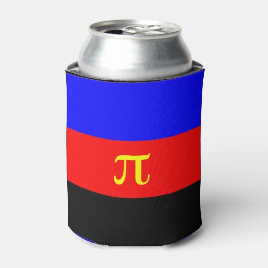ポリアモリー・プライド・フラッグ 缶クーラー (缶正面)