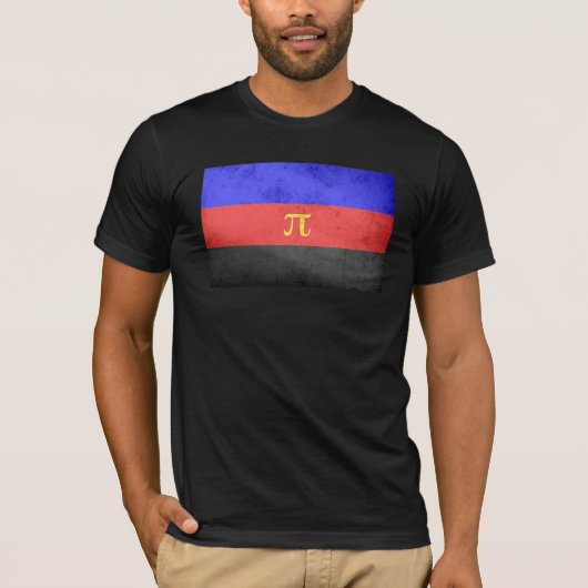ポリアモリー プライド フラッグ Tシャツ (正面)