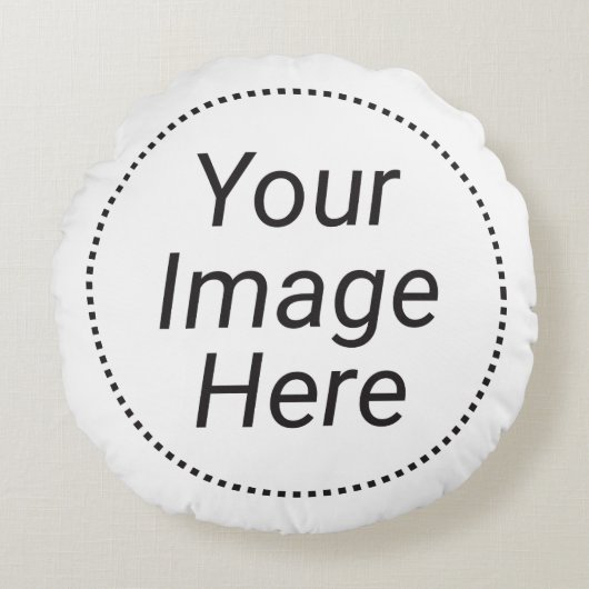 ポリエステルアクセントの枕 ラウンドクッション (正面)