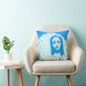 ポリエステルマリアナの青い装飾用クッション16" x 16" クッション (Chair)