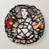 ポリエステル枕の周りの強力な色 ラウンドクッション (正面)