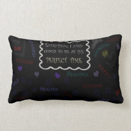 ポリエステル腰神経の枕断言13" x 21 " ランバークッション