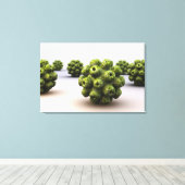 ポリオマウイルスの概念像 キャンバスプリント (インサイチュ (ウッドフロア))