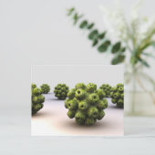 ポリオマウイルスの概念像 ポストカード (スタンド正面)