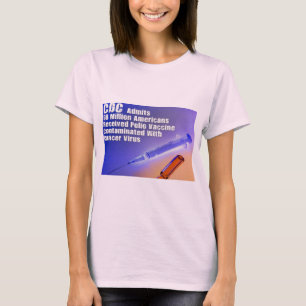 ポリオワクチンにウイルスを引き起こすがんが含まれている Tシャツ