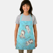 ポリオーチクラゲ子供のオールオーバープリントエプロン エプロン (インサイチュ)