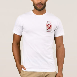 ポリオ後に生き残った認識度Ribbon Angel Tee Tシャツ