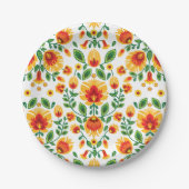 💛🧡ポリオ❤️ン素晴らしフォークワイシナンキ ペーパープレート (正面)