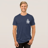 ポリカメラーズホワイトポケットロゴ トライブレンドＴシャツ (正面全面)