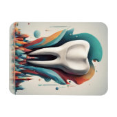 ポリクロマティック歯アート マグネット (横)