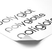 ポリグロットポリグロットポリグロタ複数言語 フォトプリント (角)