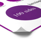 ポリゴンのポスターの名前とスケッチ ポスター (角)