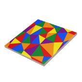 ポリゴンのレインボーパターン タイル (側面)