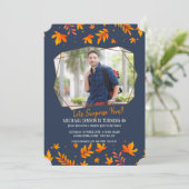 ポリゴンの秋の写真招待状 招待状 (スタンド正面)