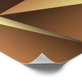 ポリゴンの背景：抽象芸術テクスチャアート ポスター (角)