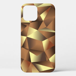 ポリゴンの背景:抽象芸術テクスチャアート iPhone 12ケース