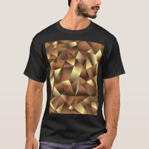 ポリゴンの背景:抽象芸術テクスチャアート Tシャツ