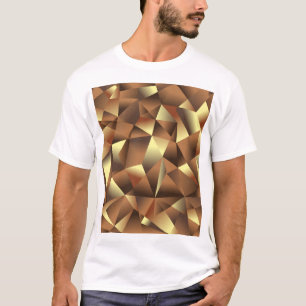 ポリゴンの背景：抽象芸術テクスチャアート Tシャツ