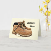 ポリゴンハクールイキングブーツグリーティングカード カード (黄色い花)