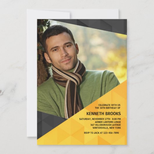 ポリゴンフォト招待状 招待状 (正面)