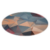 ポリゴンモザイク：クリエイティブ幾何学的エレガンス。 カッティングボード (角)