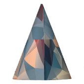 ポリゴンモザイク:クリエイティブ幾何学的エレガンス。 パーティーハット (裏面)