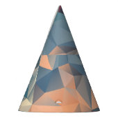 ポリゴンモザイク:クリエイティブ幾何学的エレガンス。 パーティーハット (左)