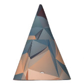 ポリゴンモザイク:クリエイティブ幾何学的エレガンス。 パーティーハット (右)