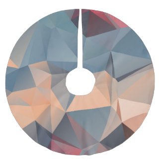 ポリゴンモザイク:クリエイティブ幾何学的エレガンス。 ブラッシュドポリエステルツリースカート