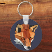ポリゴンモダンキツネカスタム キーホルダー (正面)