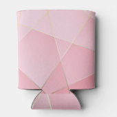 ポリゴンラグジュアリー:ゴールデンピンクヴィンテージデザイン。 缶クーラー (裏面)