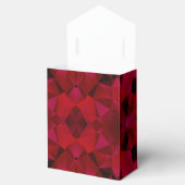 ポリゴン三角形の赤いプリント フェイバーボックス (オープン)