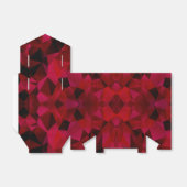 ポリゴン三角形の赤いプリント フェイバーボックス (折り畳みなし)