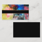 ポリゴン幾何学三角形の明るいカラフルco 名刺 (正面/裏面)