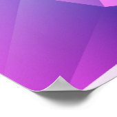 ポリゴン形状ホログラフィックヴィンテージレイアウト ポスター (角)