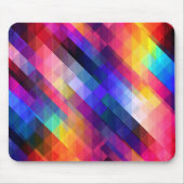 ポリゴン抽象芸術カラフルパターン マウスパッド (正面)