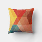 ポリゴン抽象芸術 クッション (裏面)
