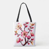 ポリゴン桜アート トートバッグ (裏面)