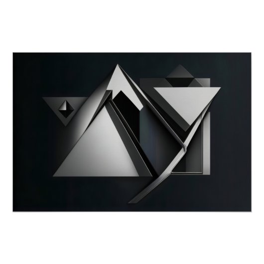 ポリゴン精密オーバーレイ ポスター (正面)