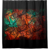 ポリゴン絵画、 シャワーカーテン (正面)