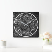 ポリゴン絵画、 スクエア壁時計 (ホーム)