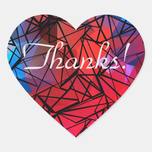 ポリゴン絵画、 ハートシール (正面)