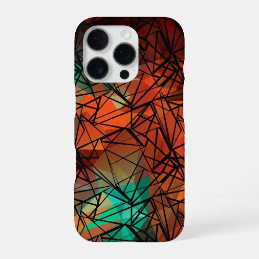 ポリゴン絵画、 iPhoneケース (裏面)