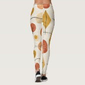 ポリゴン線の円のシームレスなパターン レギンス (裏面)