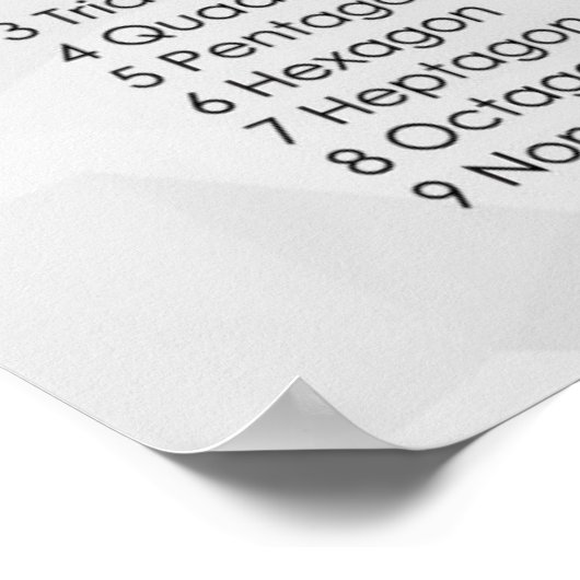 ポリゴン ポスター (角)