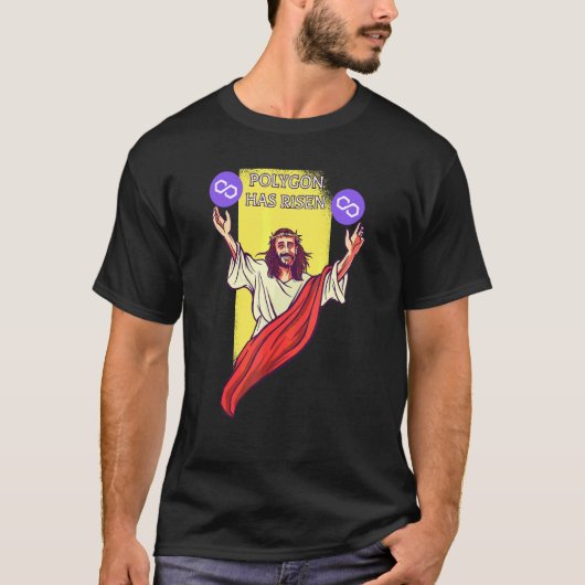 ポリゴンMatic暗号が上昇 暗号通貨のイエス Tシャツ (正面)